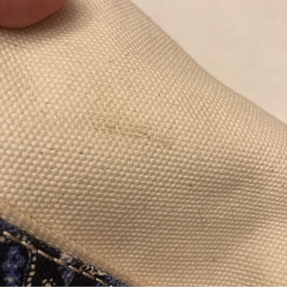 Land's End Super cute Paisley canvas mini tote bag - Picture 2 of 9